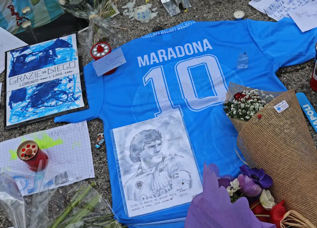 A tribute to Diego Maradona.