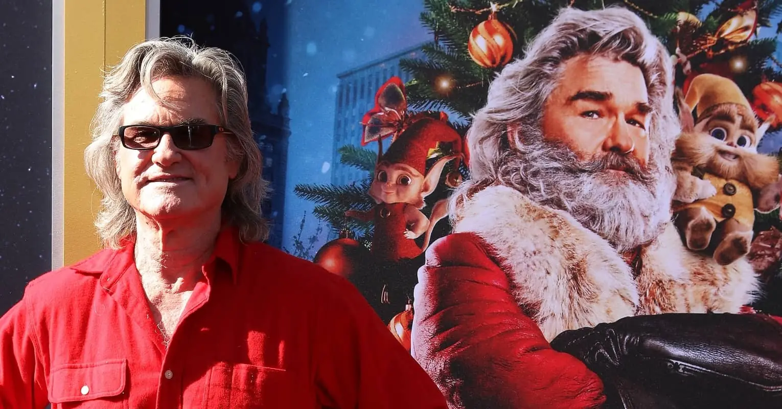 An image of Kurt Russell as Santa Claus.