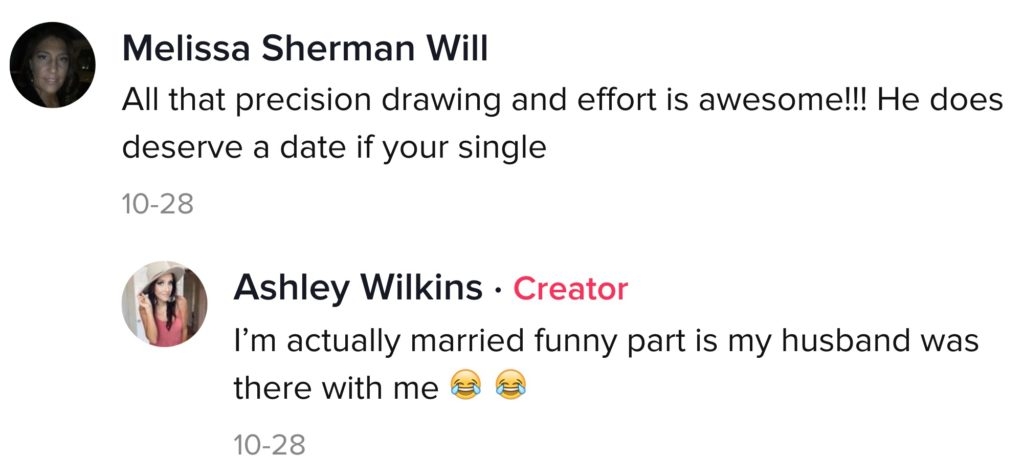 A TikTok comment.