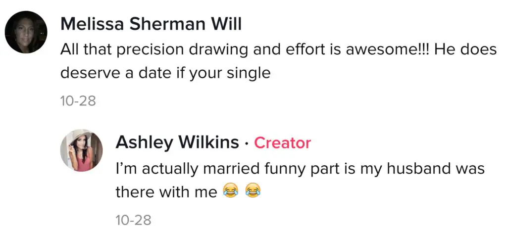 A TikTok comment.