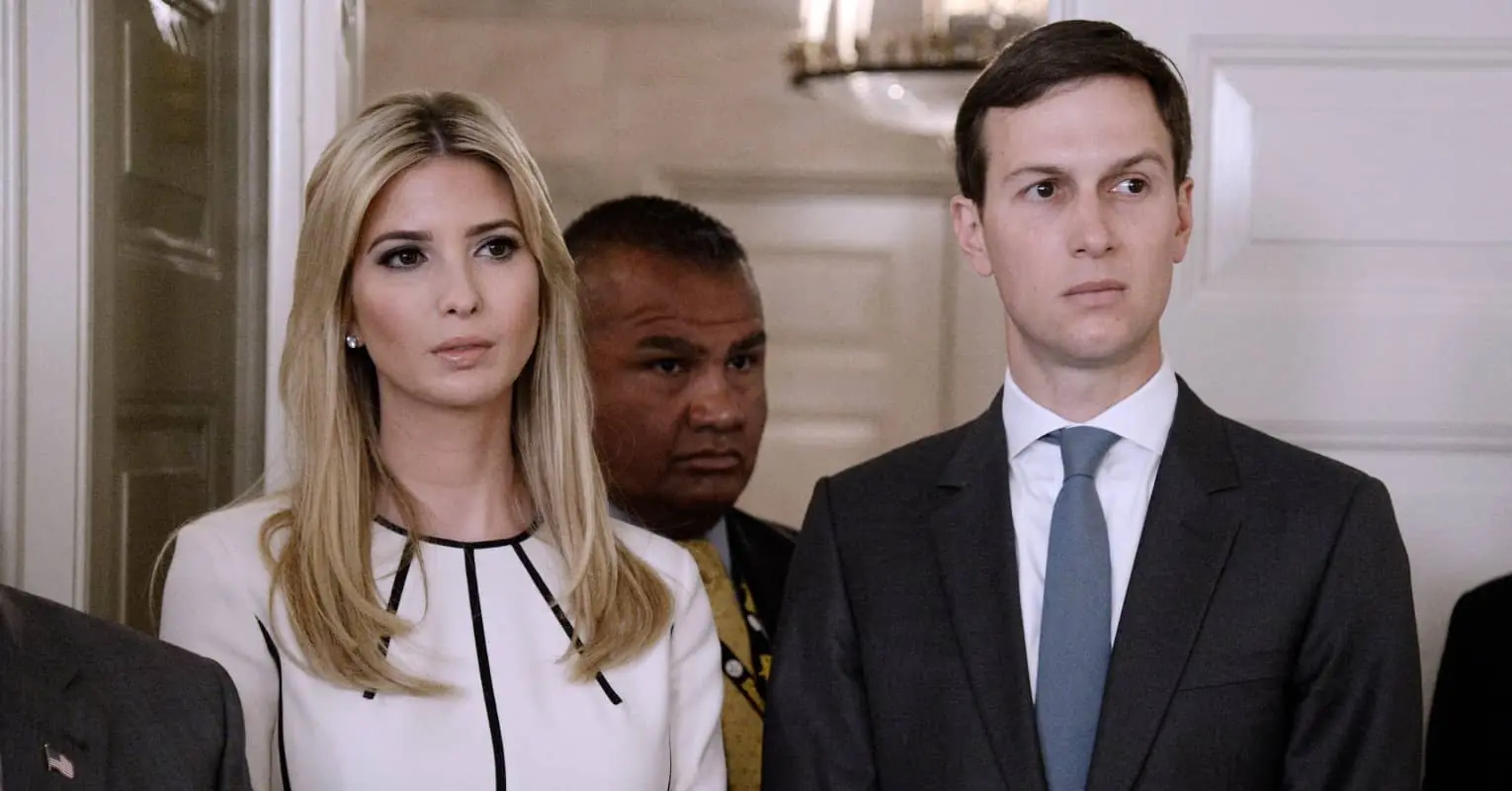 An image of Ivanka Trump and Jared Kushner. 