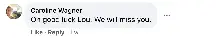 A Facebook comment.