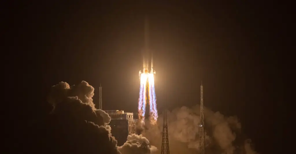 Chang'e-5 rocket launch.