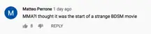 A YouTube comment.