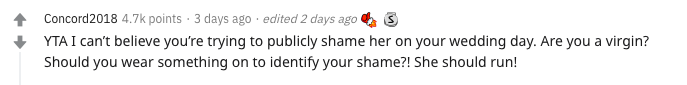 A Reddit comment.