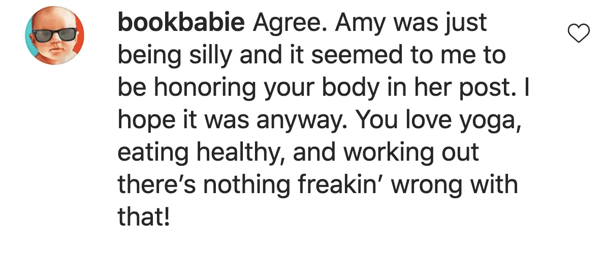 An Instagram comment.