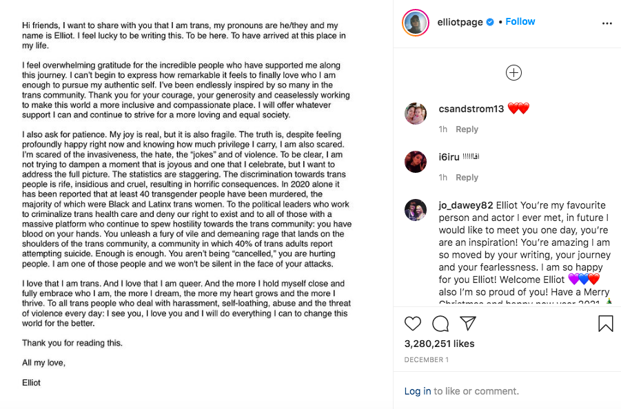 An Instagram post.