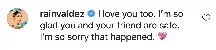 An Instagram comment.