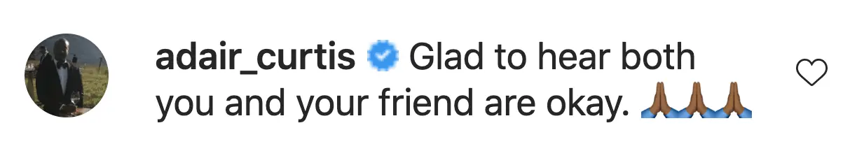 An Instagram comment.