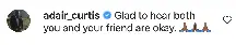 An Instagram comment.