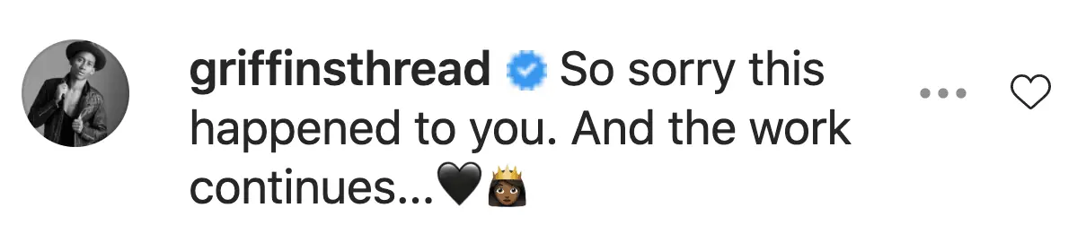 An Instagram comment.