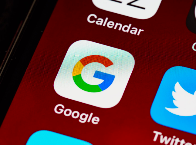 Google on a smartphone.