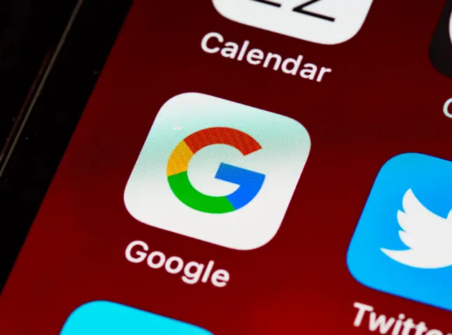 Google on a smartphone.