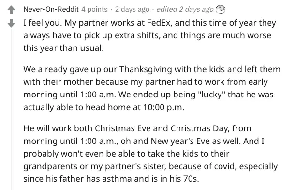 A Reddit comment.
