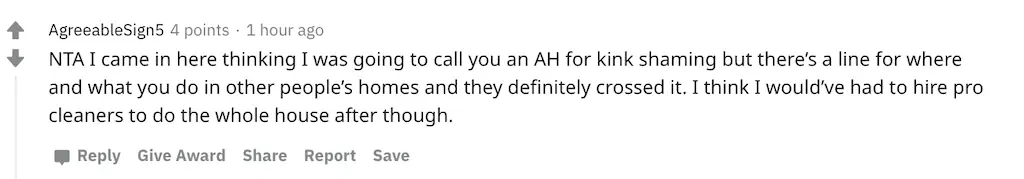 A Reddit comment.