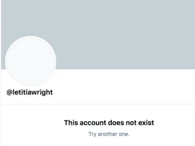 Letitia Wright deleted Twitter account