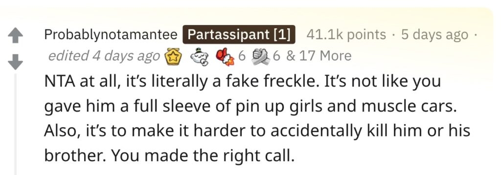 A reddit comment.
