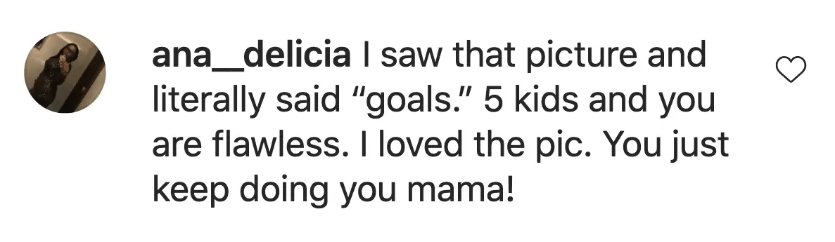 An Instagram comment.