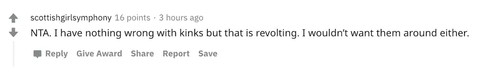 A Reddit comment.