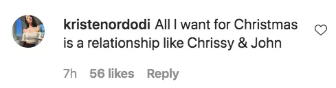 An Instagram coment.