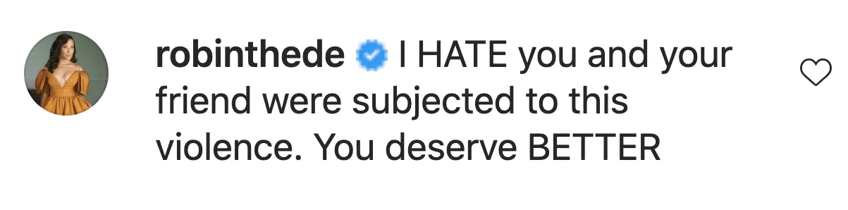 An Instagram comment.