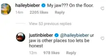 Instagram comment
