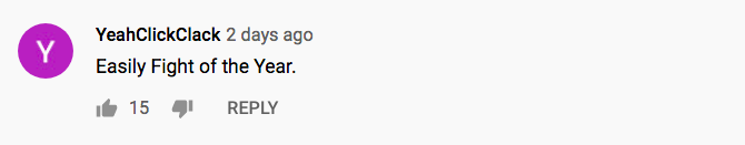 A YouTube comment.
