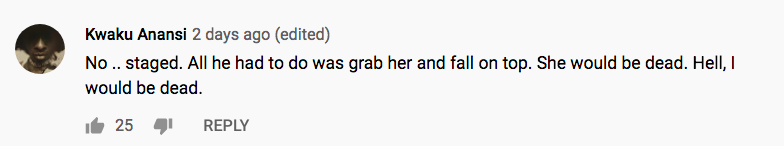 A YouTube comment.