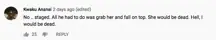 A YouTube comment.