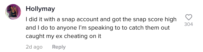 A TikTok comment.