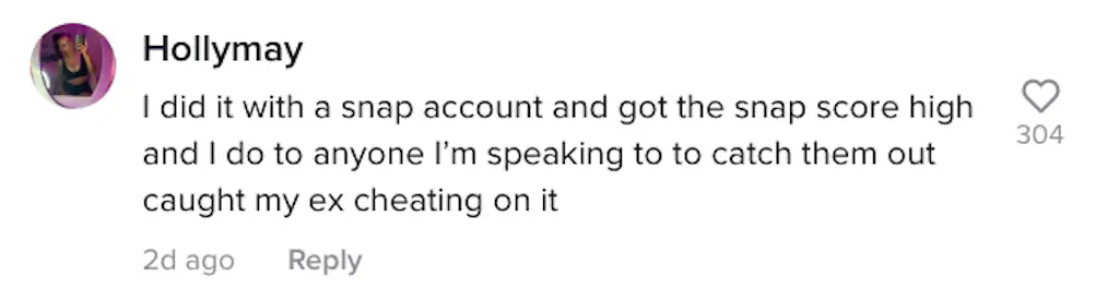 A TikTok comment.