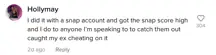 A TikTok comment.