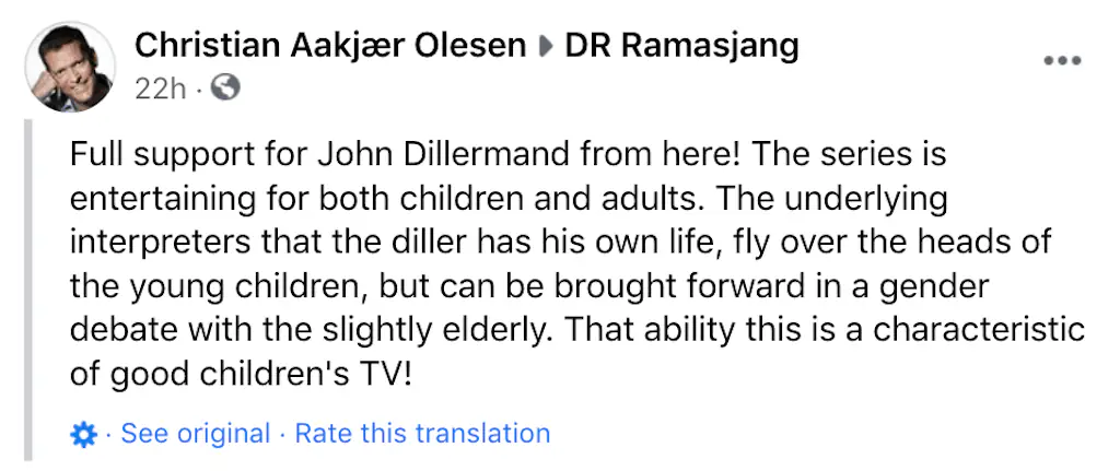 A Facebook comment. 