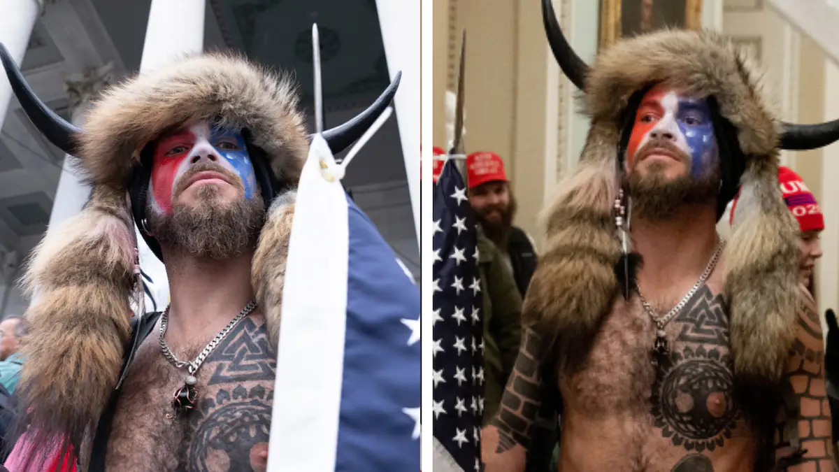 Capitol rioter pictured in horned hat arrested and charged