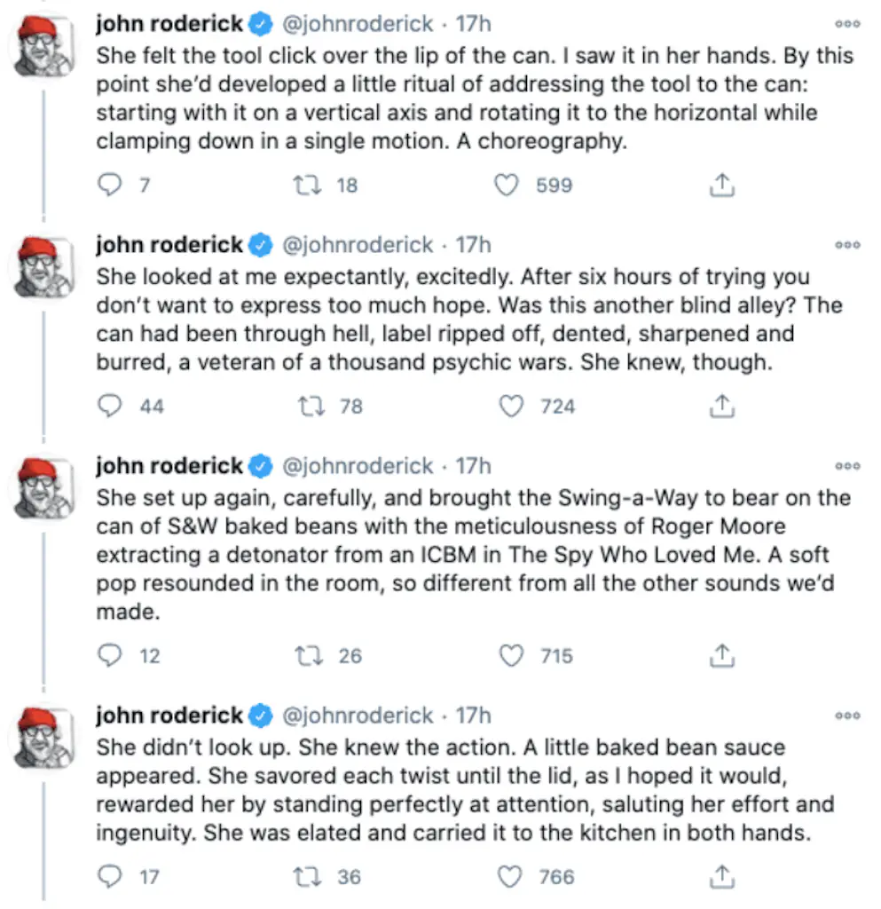 A Twitter thread.