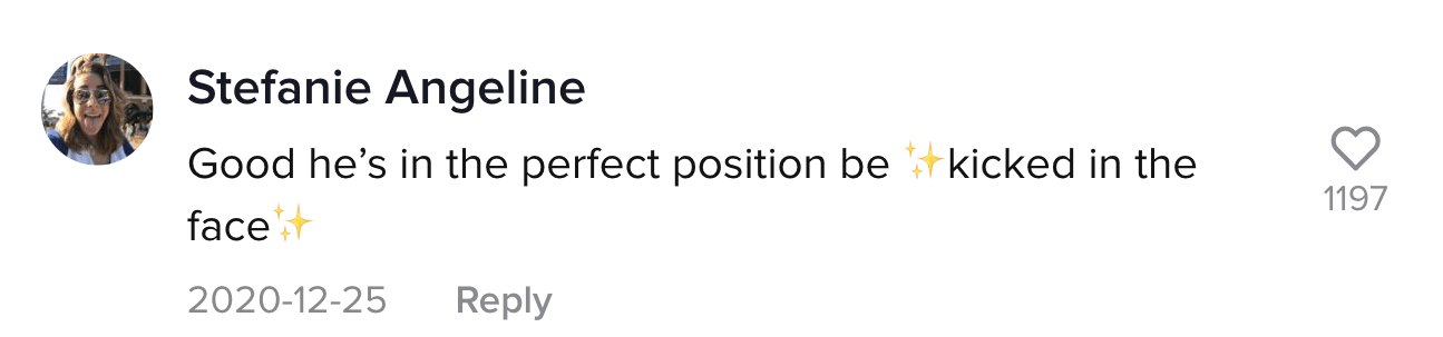 A TikTok comment.