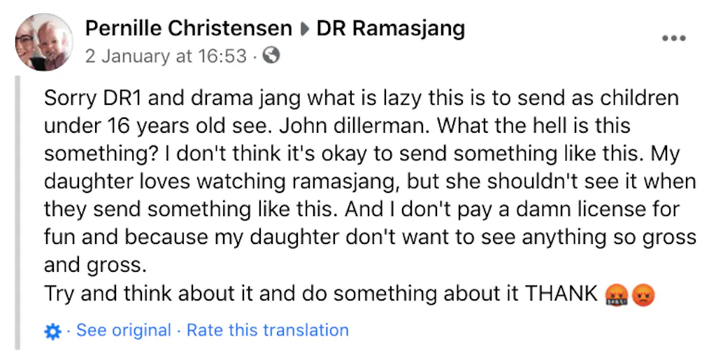 A Facebook comment.