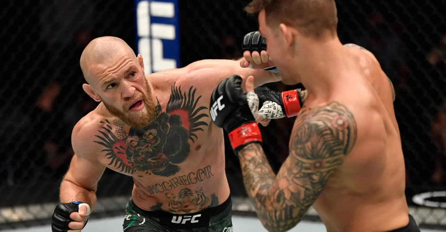 Backstage video shows Conor McGregor's interaction with Dustin Poirier after shock knockout loss