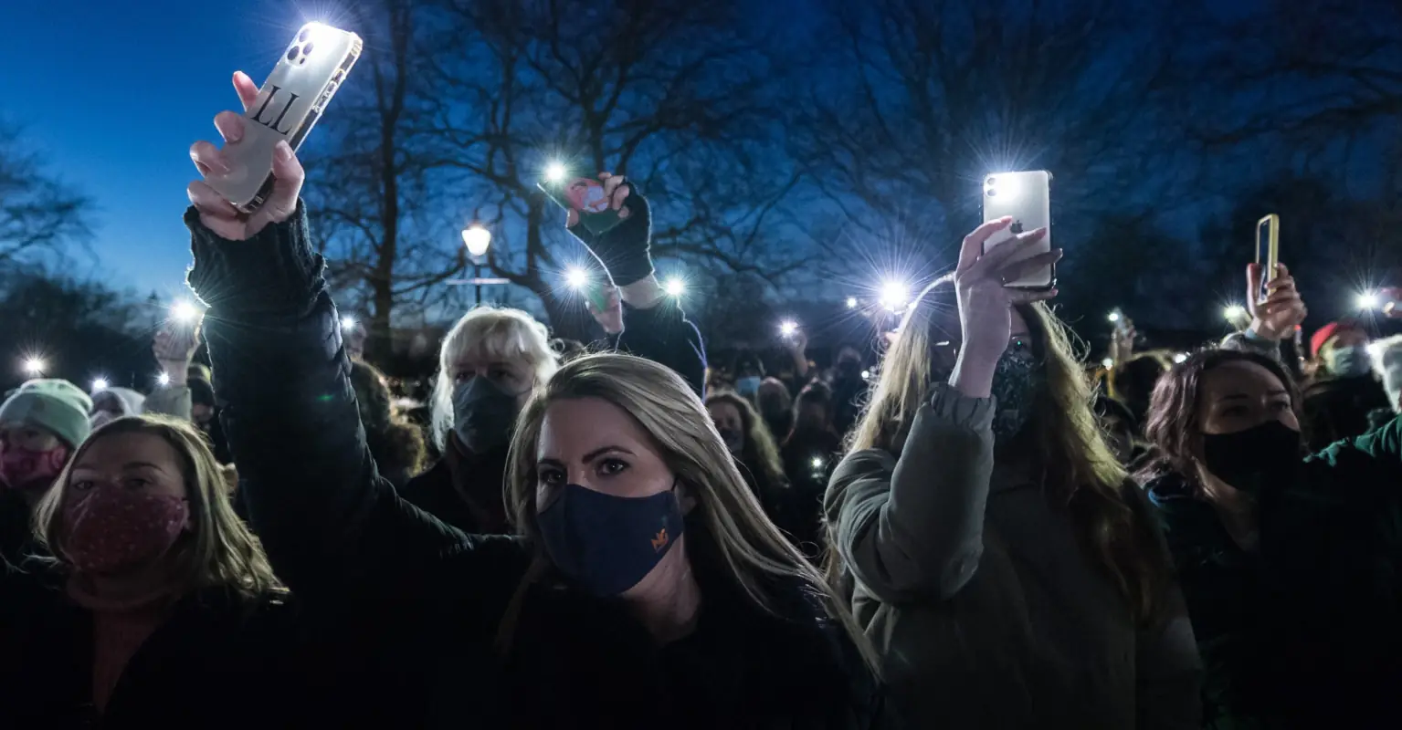 I went to Sarah Everard's vigil to grieve but violent male police officers made me feel so unsafe