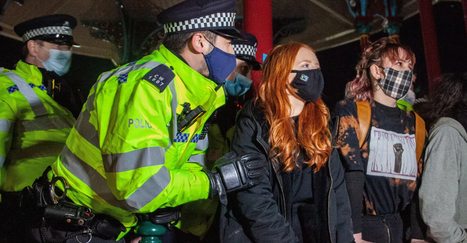 Woman arrested at Sarah Everard vigil speaks out: 'Women don’t feel safe walking down a street'