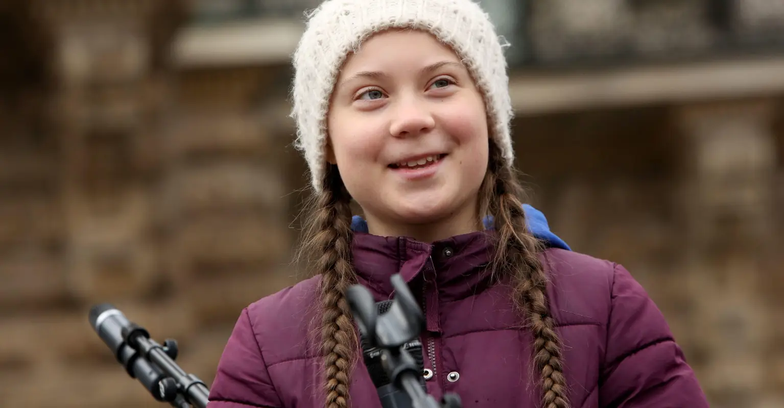 An emotional Greta Thunberg fights back tears recalling feud with Donald Trump