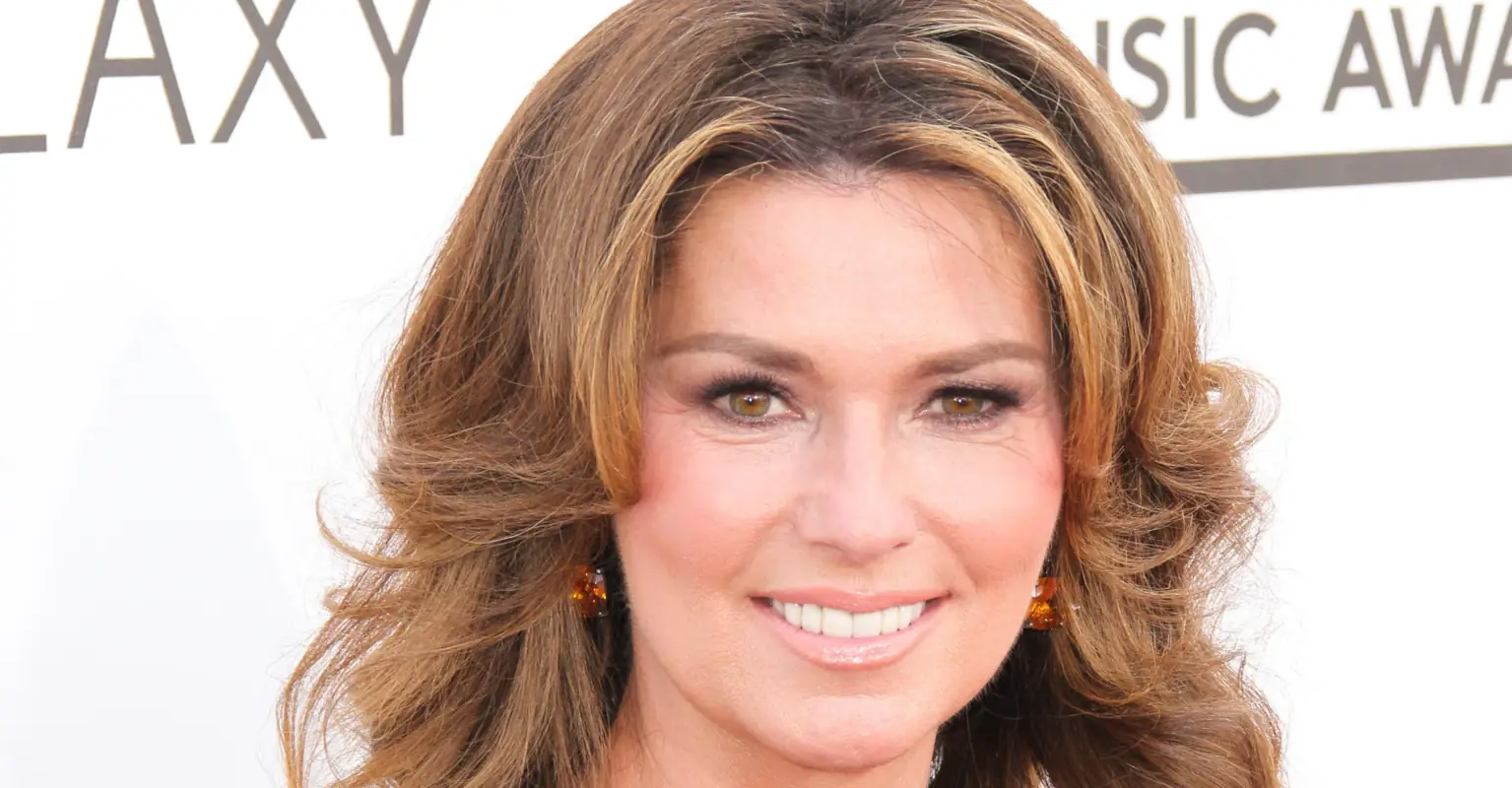Shania Twain praised after modeling 'Man, I Feel Like A Woman' dress 20 years on