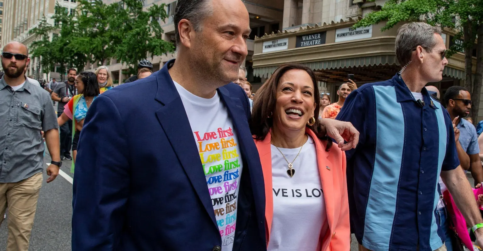 Kamala Harris becomes first Vice President to join a Pride march