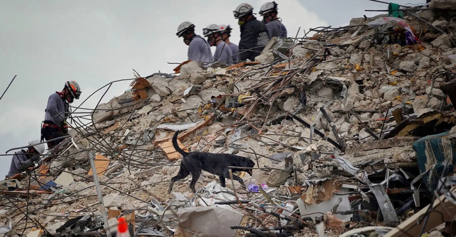 Firefighter escorts body of his own daughter from Miami condo wreckage