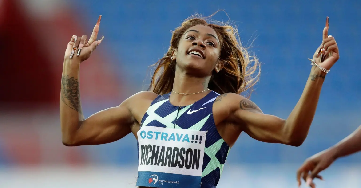 Sha'Carri Richardson says 'I'm here to stay' after finishing last in 100-meter sprint