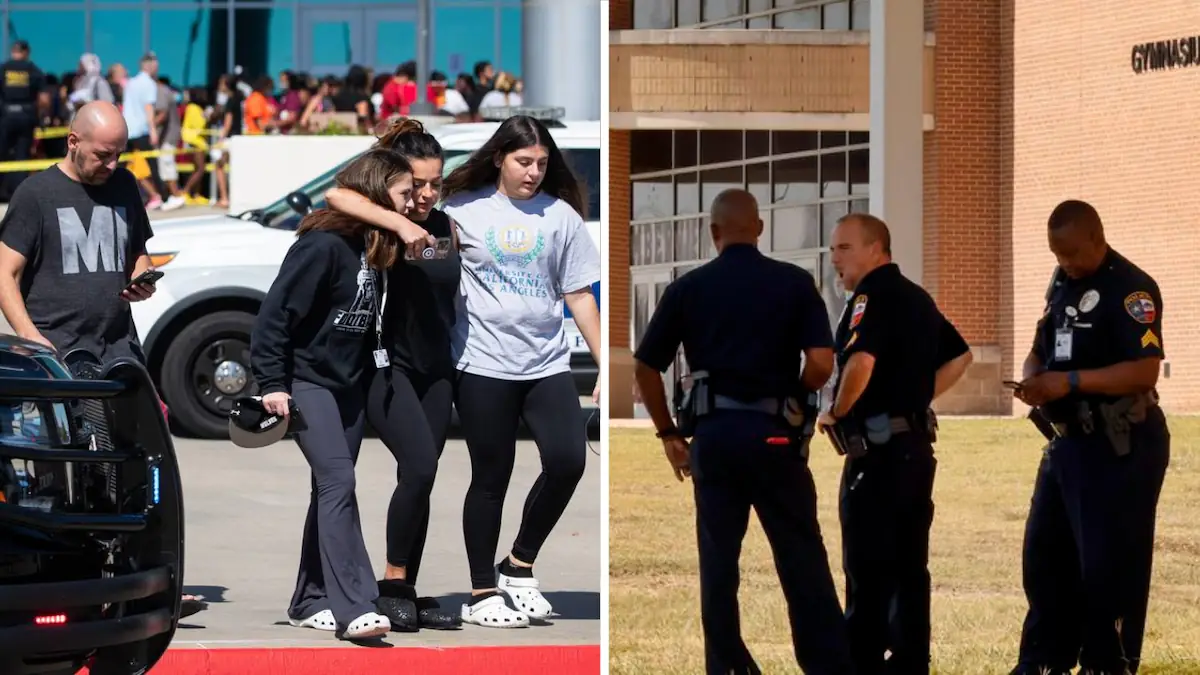 Texas high school students flee classrooms amid shooting