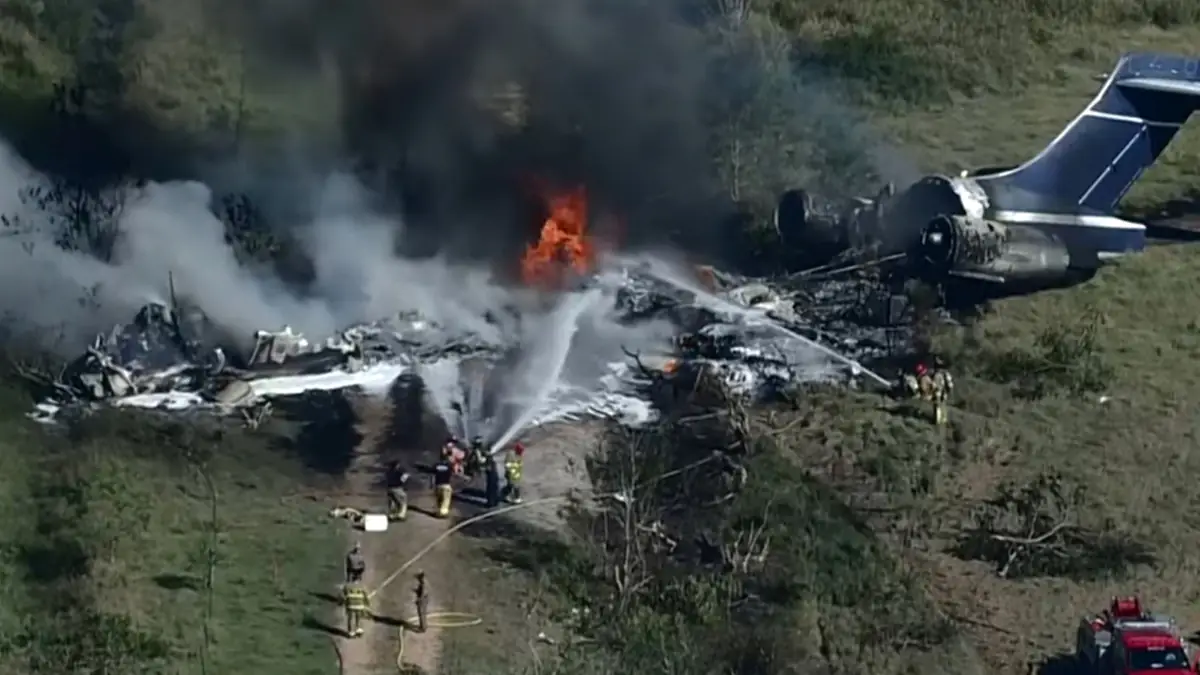 All 21 passengers and crew miraculously survive fiery plane crash in Texas