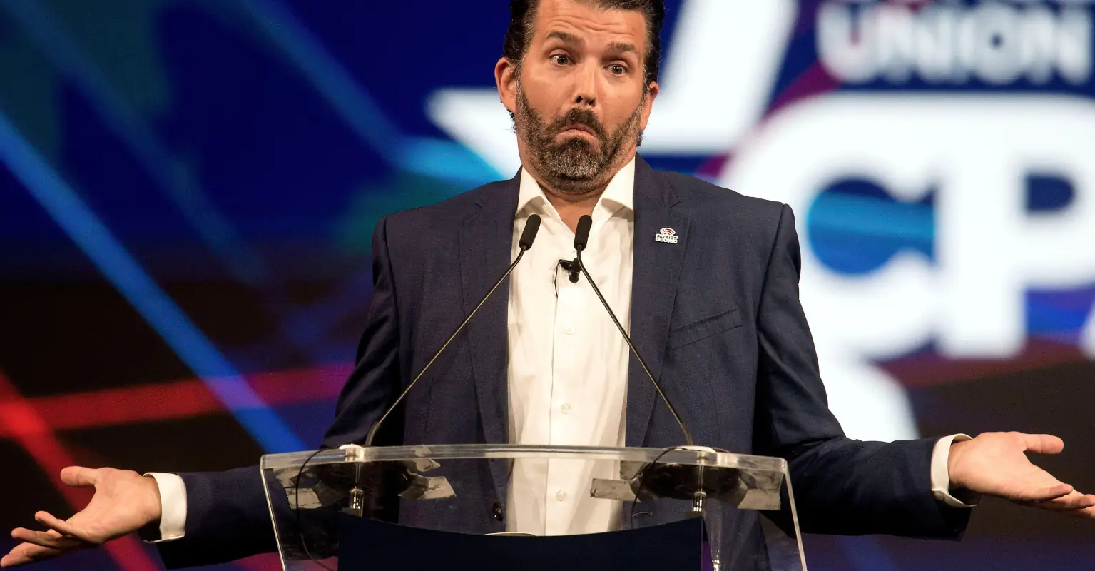 Donald Trump Jr. shares bizarre video of his father emerging from Joe Biden's turkey