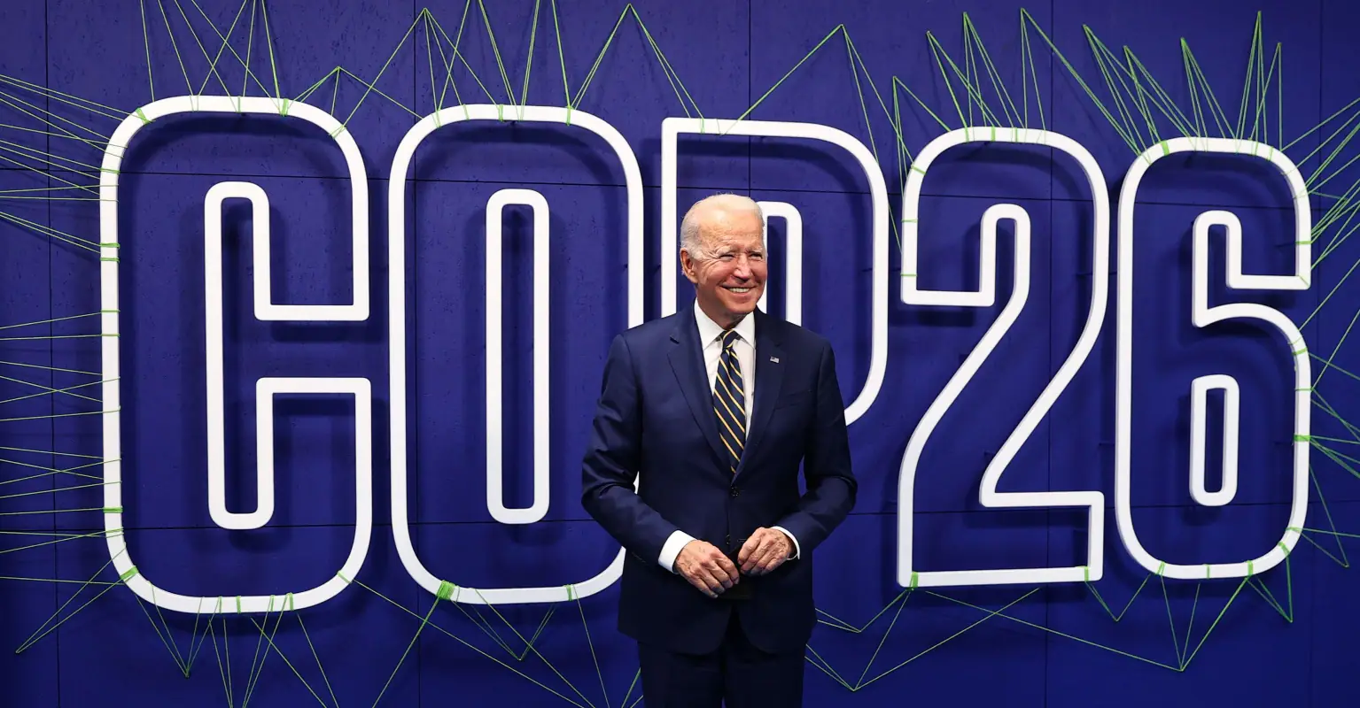 Joe Biden accused of ‘falling asleep’ during speech by disability activist at climate change conference