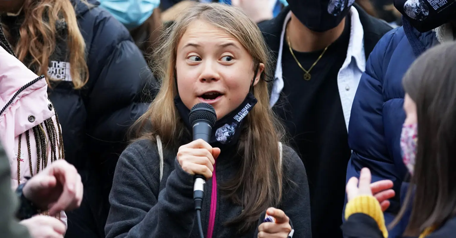 Greta Thunberg shouts ‘you can shove your climate crisis up your a**’ at protest